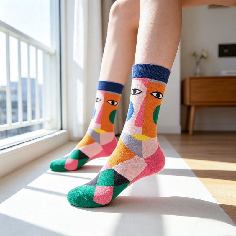 Geo Eye Socks