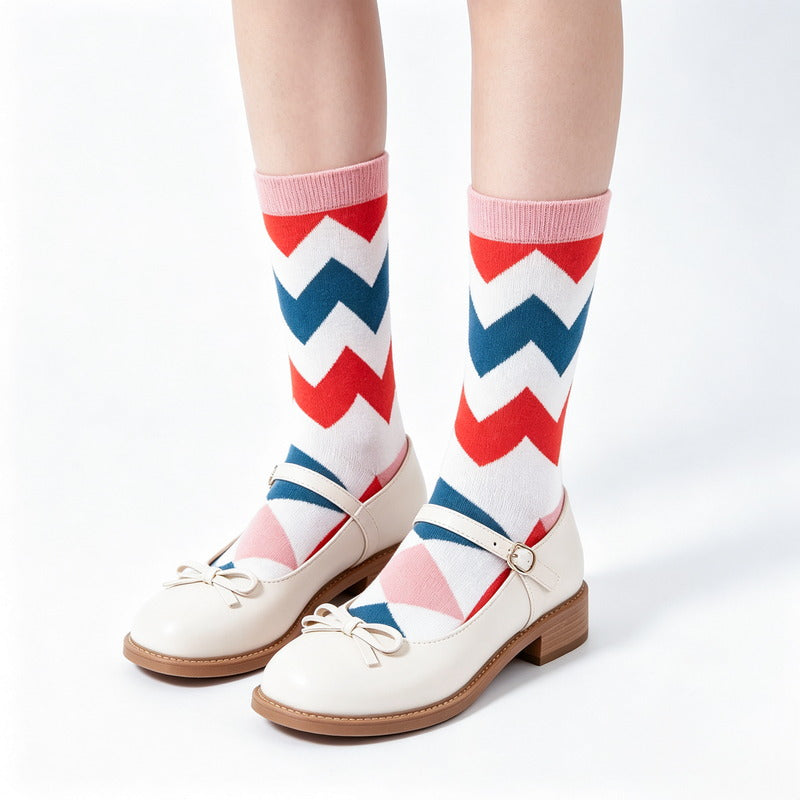Geo Pop Pastel Socks