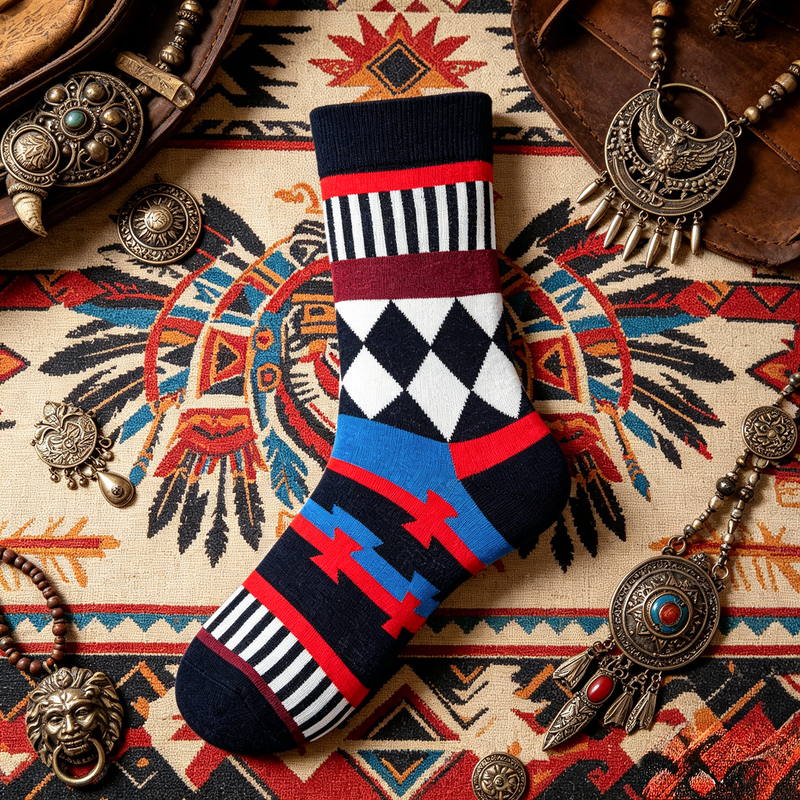 Geo Pop Mono Socks