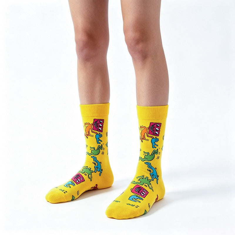 Yellow Pop Socks