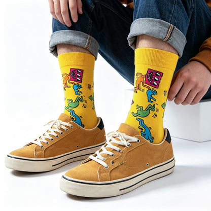 Yellow Pop Socks