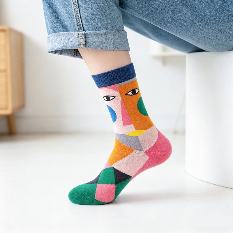 Geo Eye Socks