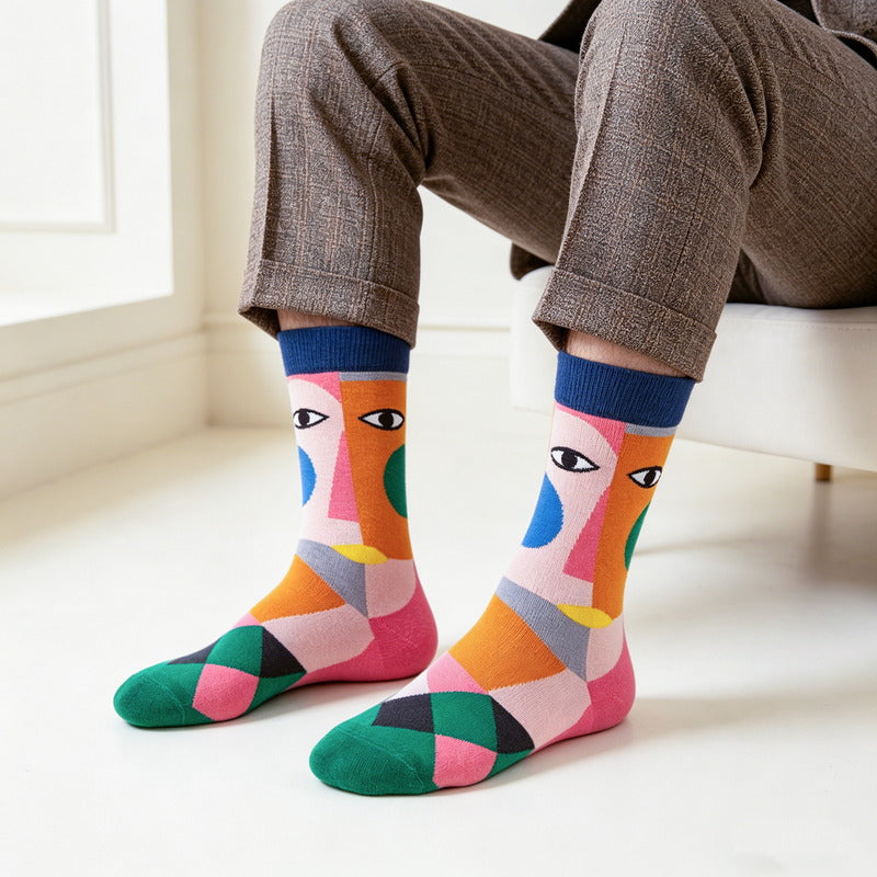 Geo Eye Socks