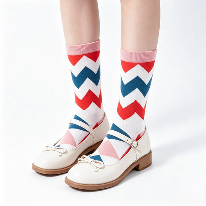 Geo Pop Pastel Socks