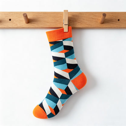 Geo Pop Sunset Socks