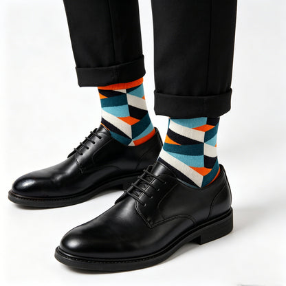Geo Pop Sunset Socks