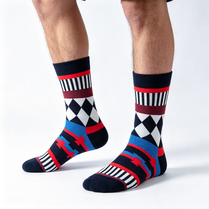 Geo Pop Mono Socks