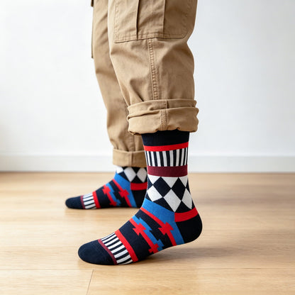 Geo Pop Mono Socks