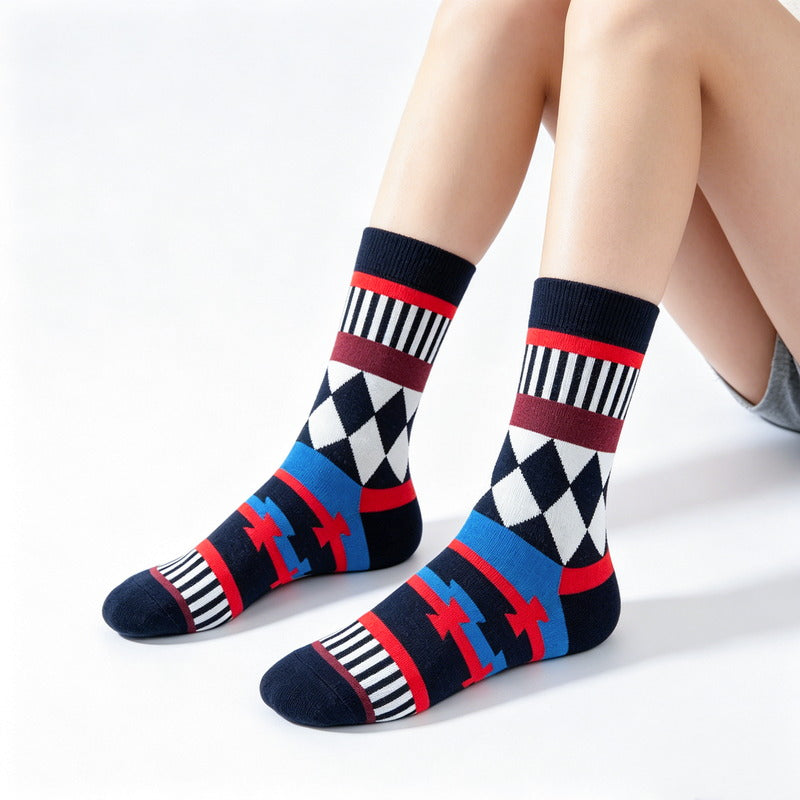 Geo Pop Mono Socks