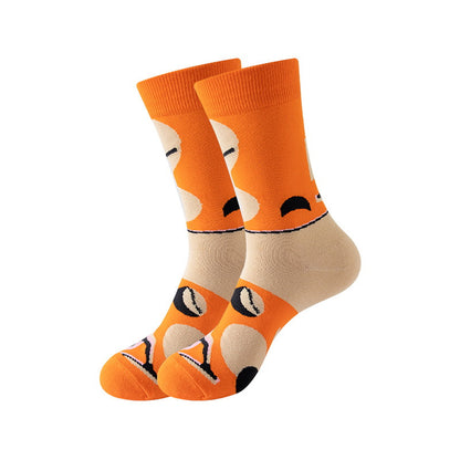 orange baseball aesthetic crew socks